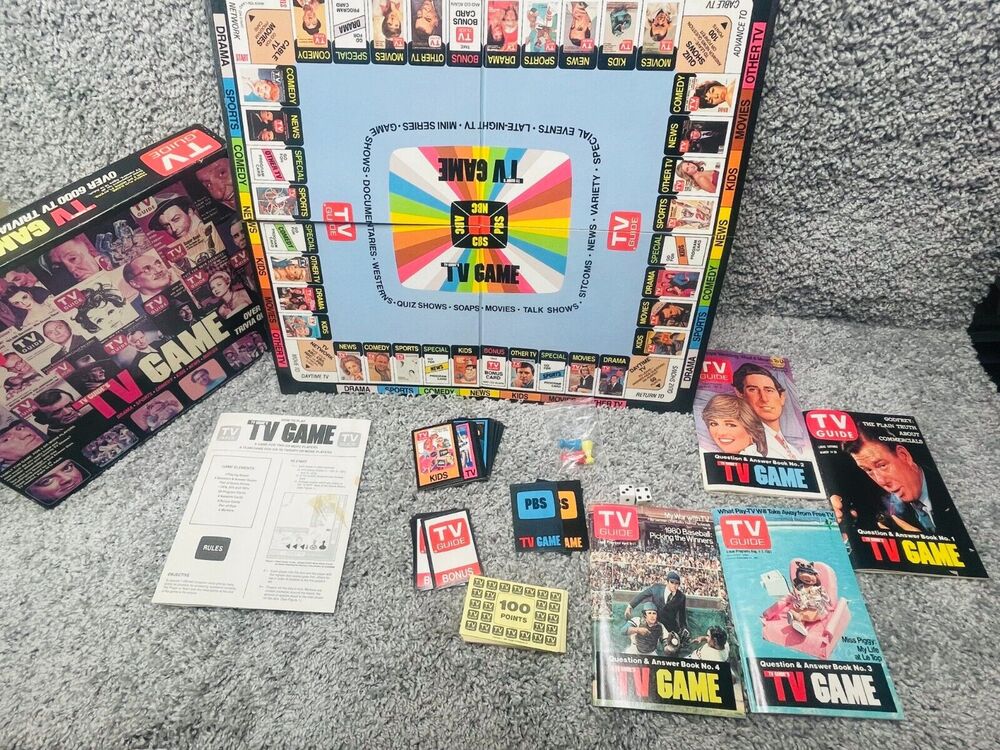 TV Guide Game Family Fun Board Game Over 6000 Questions Toys & Games